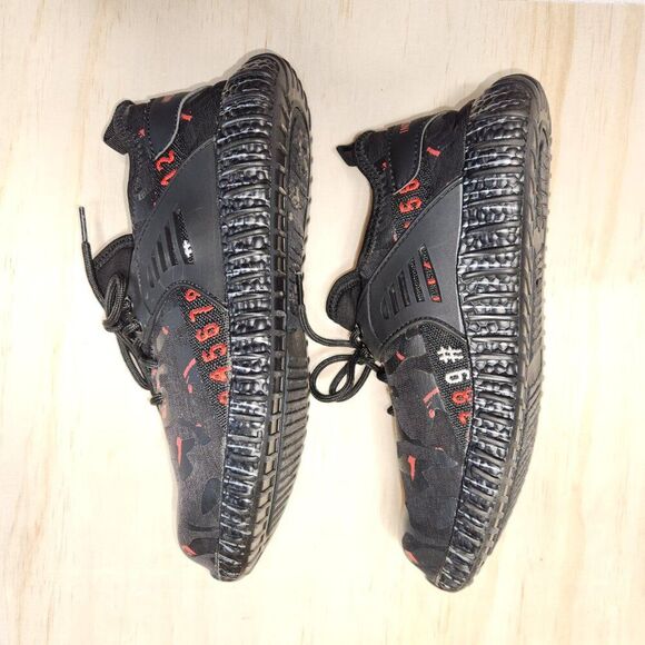 Mens Work Safety Trainers Steel Toe Cap Boots Industrial Casual black/red Hiking - Picture 6 of 10